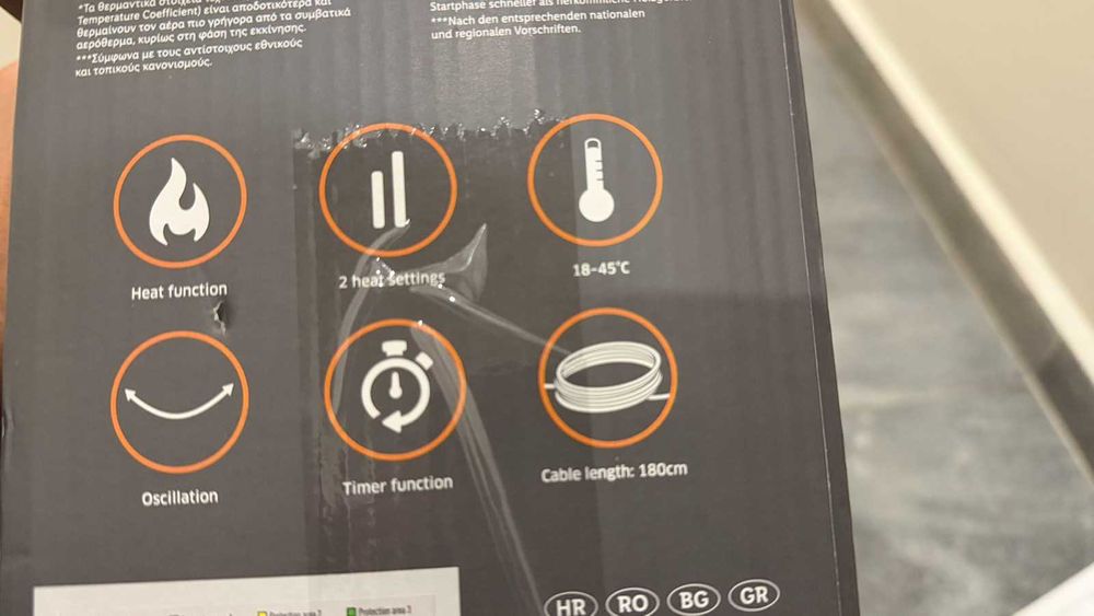 Вентилаторна печка за стена - Tronic