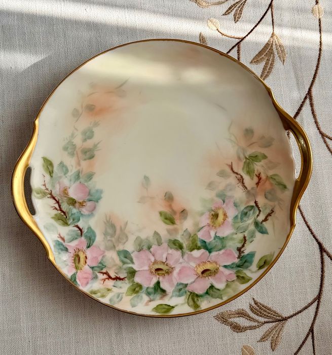 Коллекционное антикварное фарфоровое блюдо Tirschenreuth (Тиршенройт)