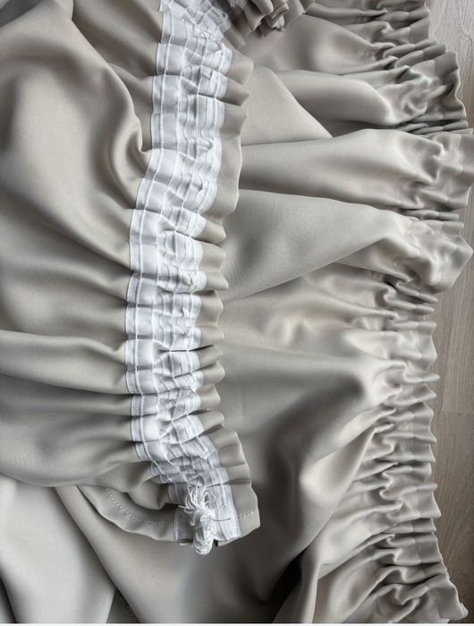 Set doua draperii Blackout gri dimensiuni mari