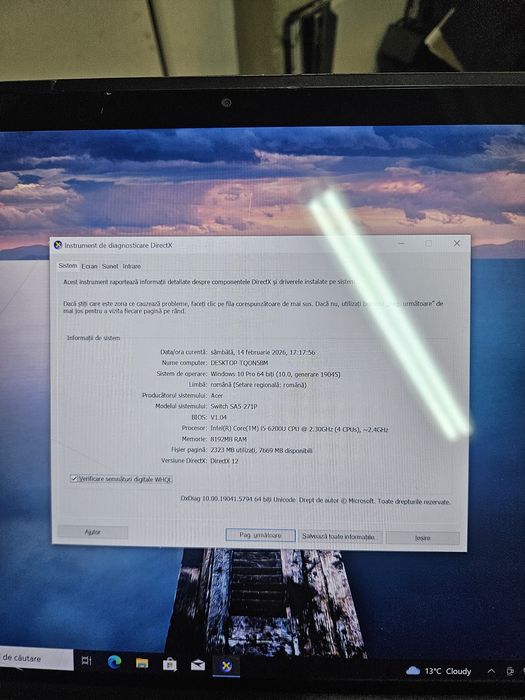 Acer Switch Alpha 12 (SA5-271P) - i5, 8GB RAM, 256GB SSD