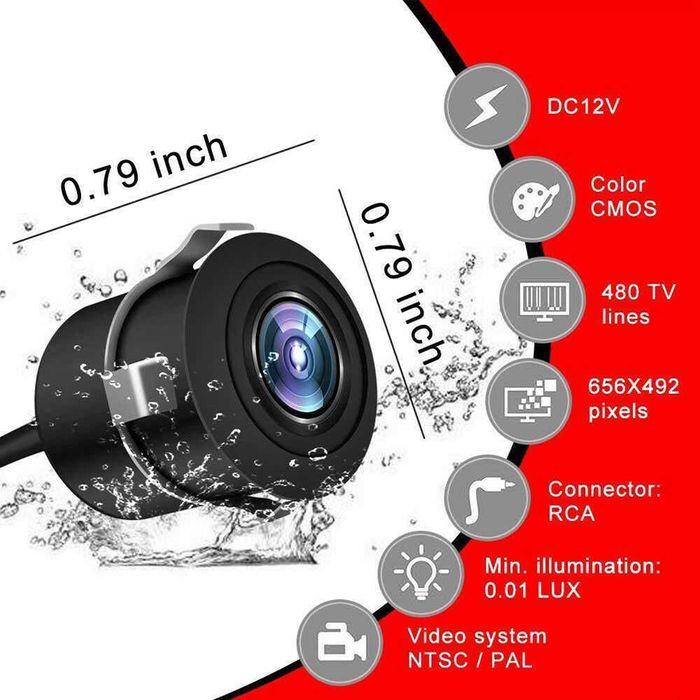 Паркинг камера за задно виждане заден ход с 170°CCD HD