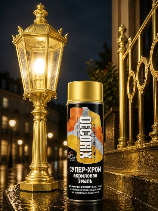 Эмаль акриловая супер хром