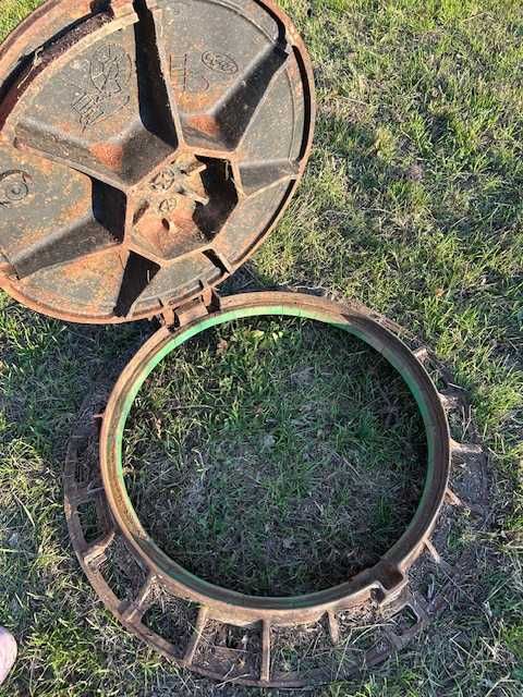 Capac canal rotund din fonta