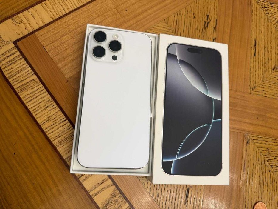 Phone 16 Pro Max / White Titanium / Baterie 100% / 1TB - Impecabil