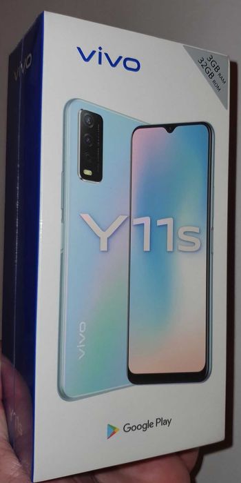 Telefon VIVO Y11s 32GB 3GB 4G Dual SIM Display 6.5 inch Nou Sigilat culoare Glacier Blue Albastru deschis