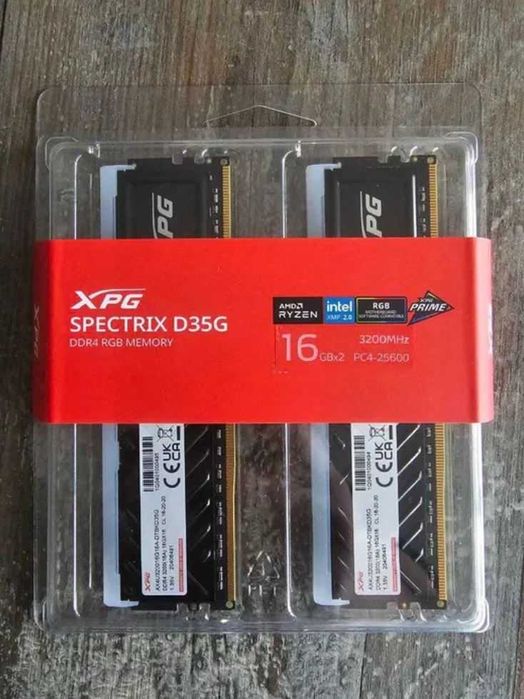 (2x16GB) DDR4 3200MT/s, A-Data XPG Spectrix D35G