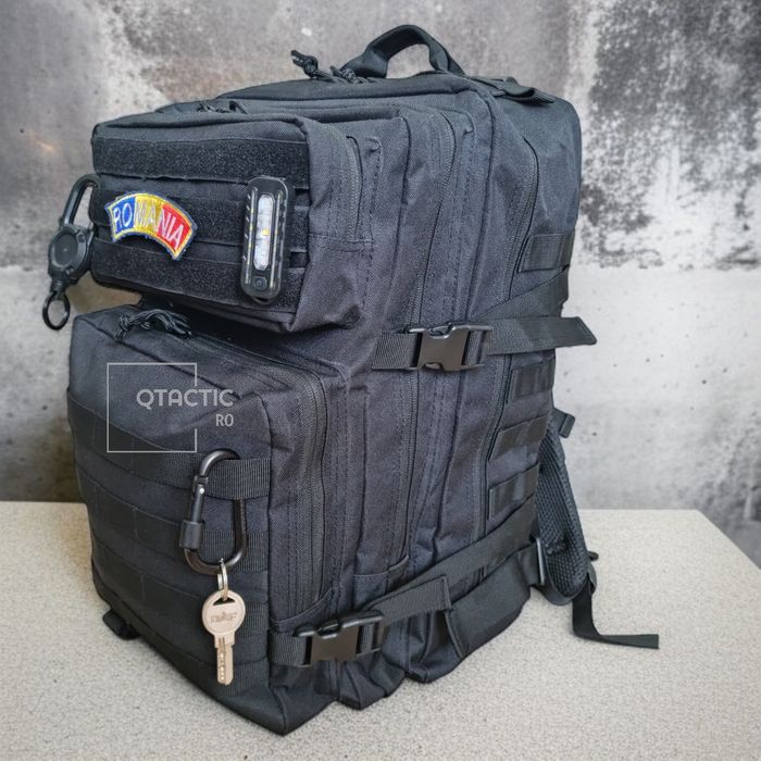Carabiniera din aluminiu cu filet (rucsac, lesa, chei, ham )  - 80kg