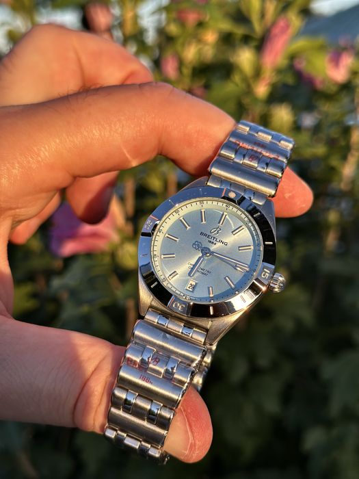 Breitling Chronomat  36,mm dial aquamarine