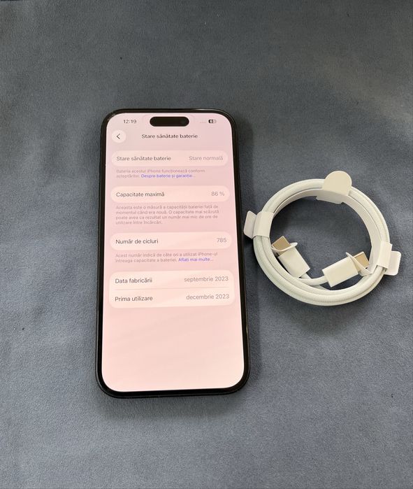 iPhone 15 , 128 Gb , Black , Neverlock , Impecabil