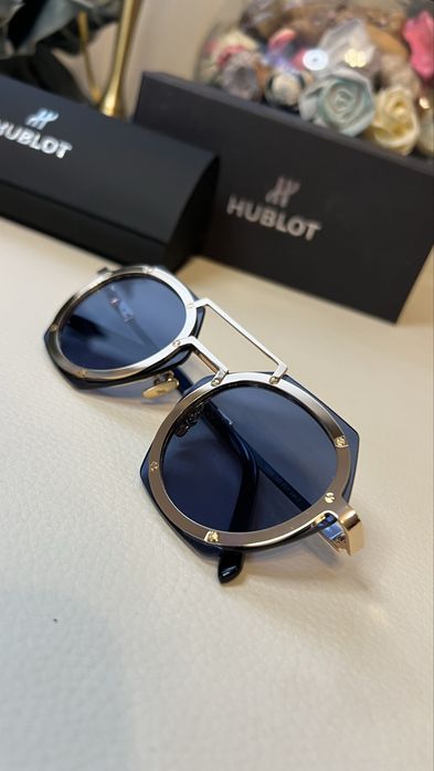 Hublot H006 ochelari de soare noi gold hexagon