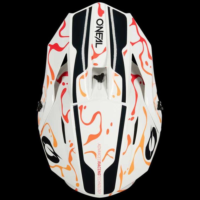 Каска O'NEAL 1SERIES Splash White/Orange V.26