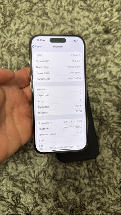 Iphone 16 pro 128gb liber de retea