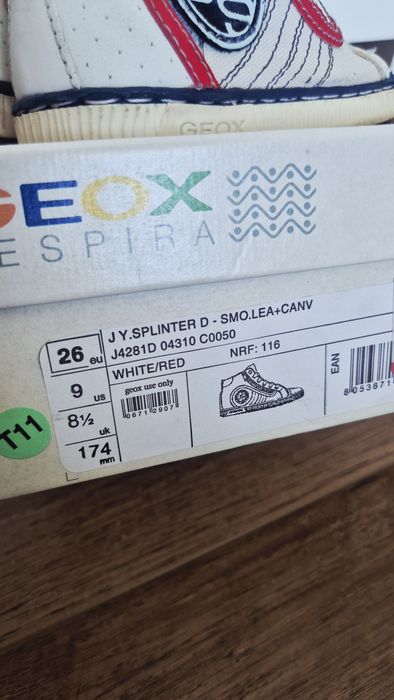 Кеды Geox р.25/26 и НМ