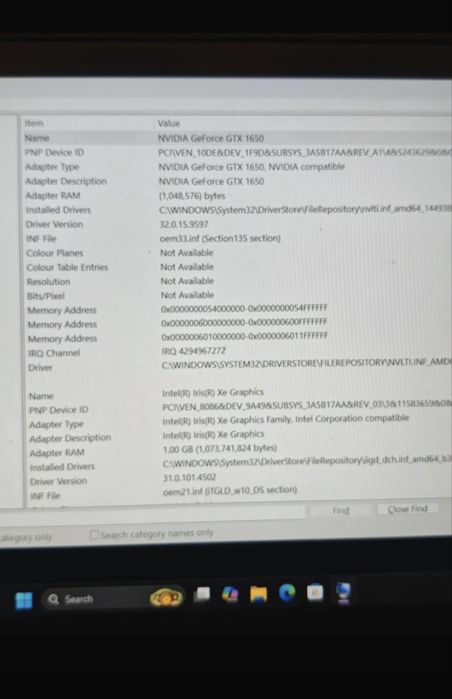 Laptop Lenovo IdeaPad 3 Gaming – i5 / 16GB RAM / GTX 1650 / SSD 256 GB