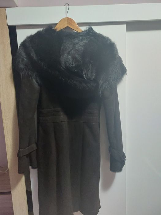 Чисто нов дамски кожух от агнешка кожа
