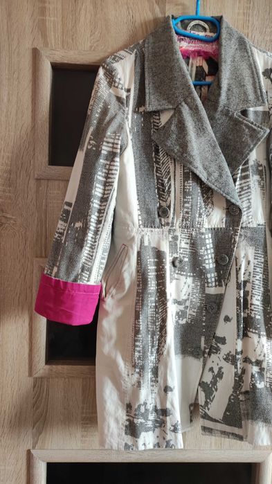 Стилно палто с щампа