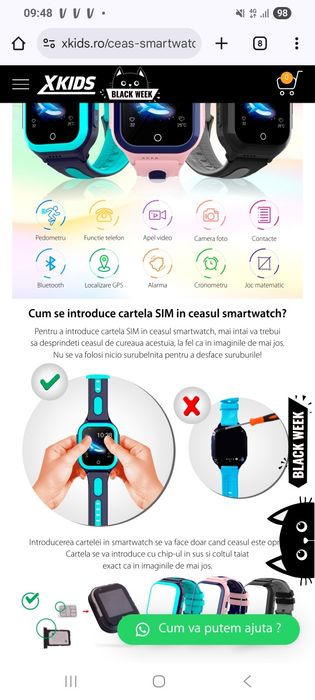 Ceas smartwatch GPS  nou