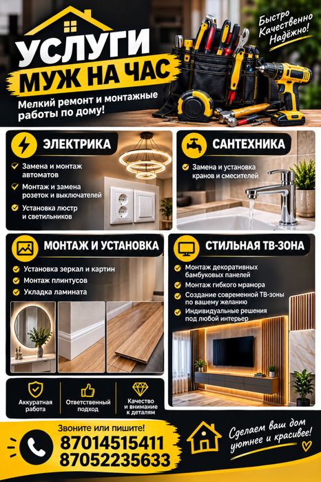 Усслуги мужа на час