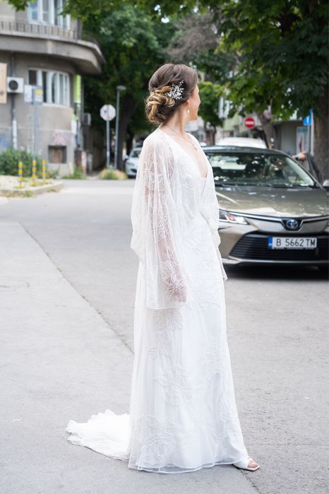 Елегантна сватбена рокля в ретро стил