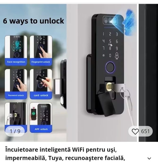 Yala inteligenta poartă/ușa exterior