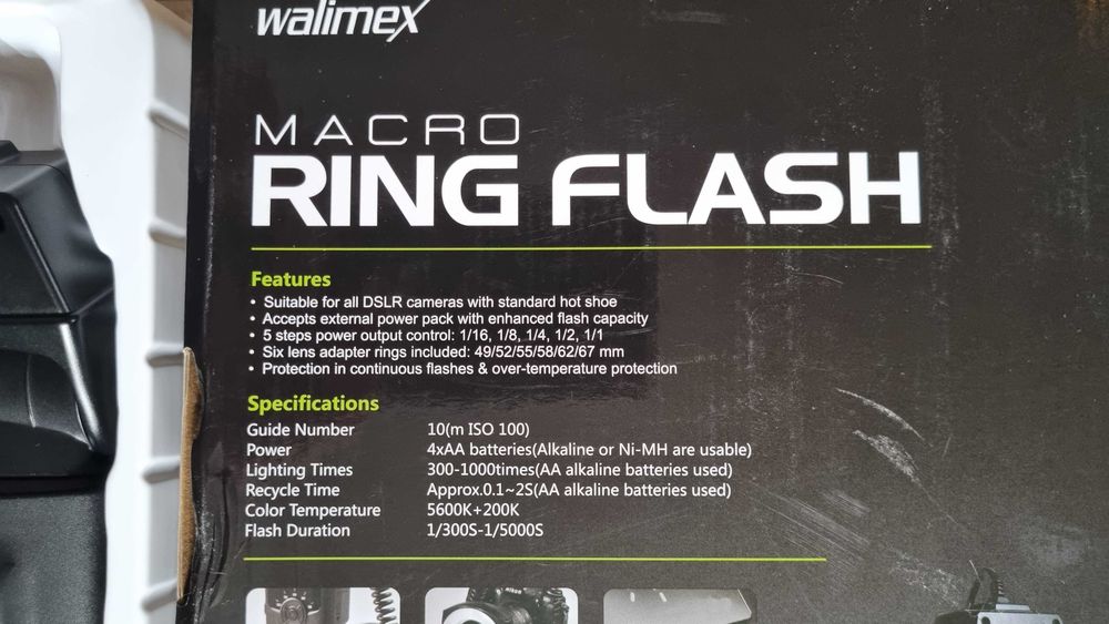 Blitz Macro ring Flash Walimex identic cu Godox ML-150