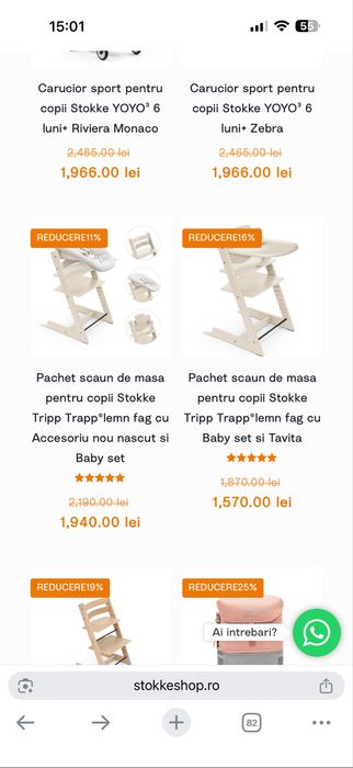 Scaun masa Stokke Tripp Trapp