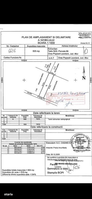 Proprietar, teren 505 mp, 99 Euro mp, Popesti-Leordeni, Solstitiului