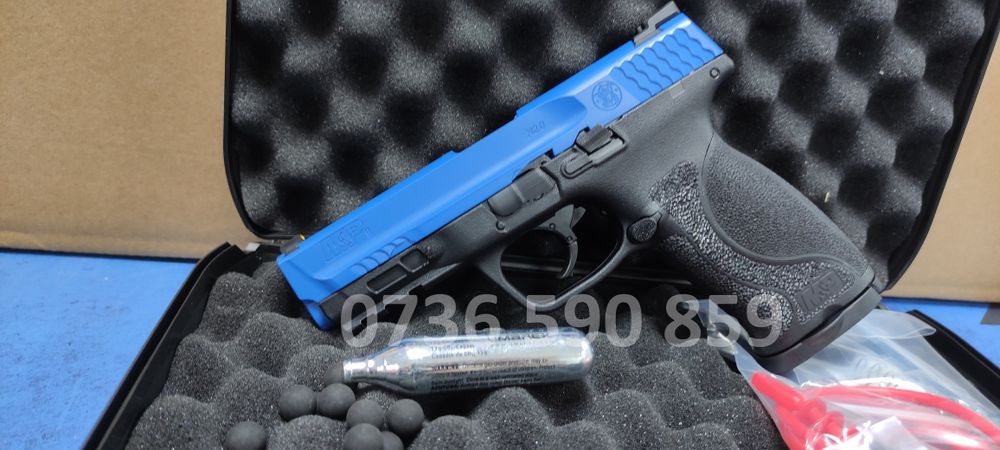 7.5j pistol bile cauciuc paintball CO2 cu recul S&W nu autoaparare