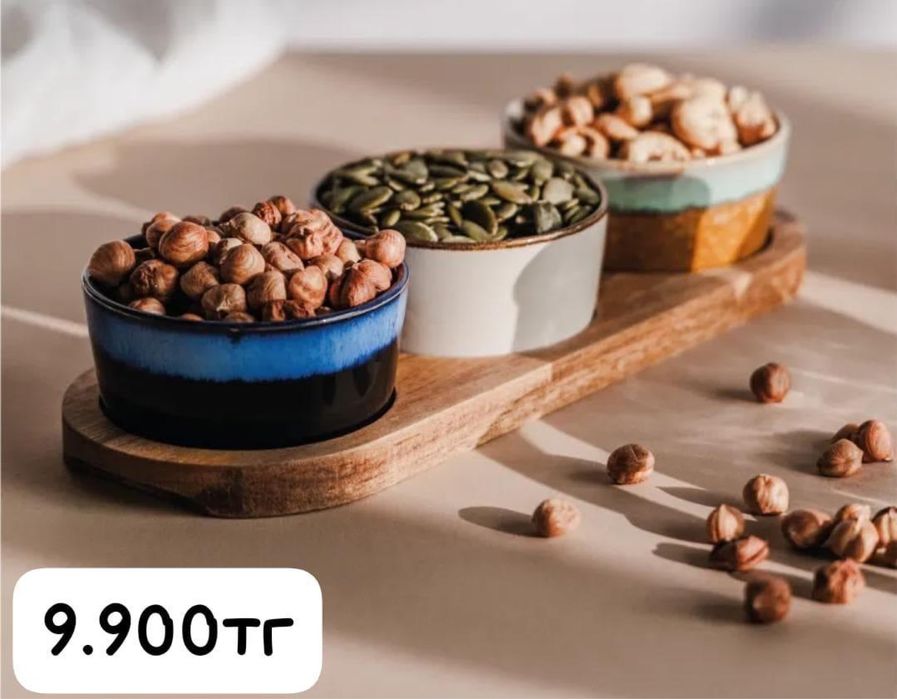 РЕСТОРАНДЫҚ менажница, ағаш + премиум керамика