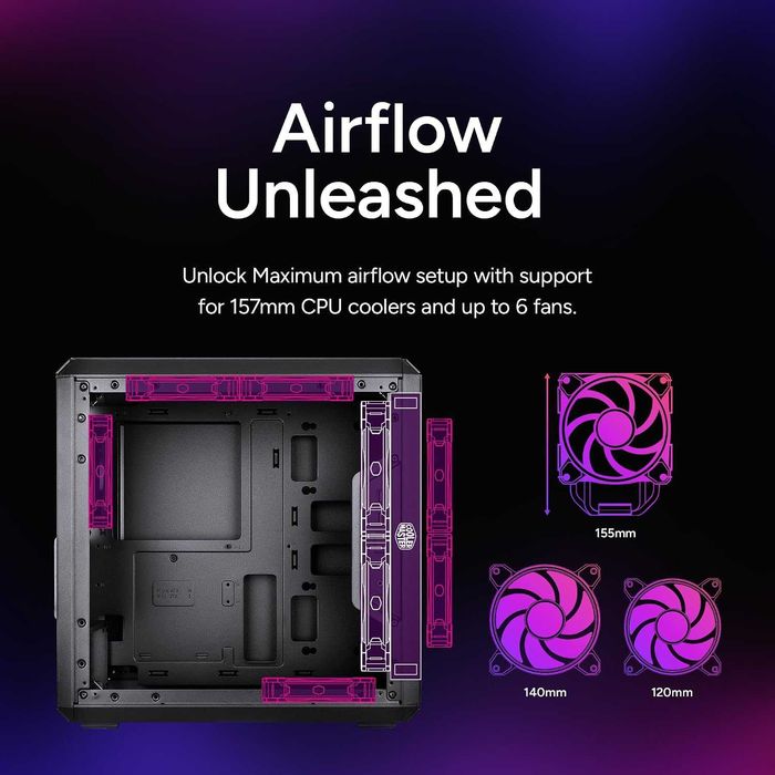 Корпус cooler master q300 adept gaming