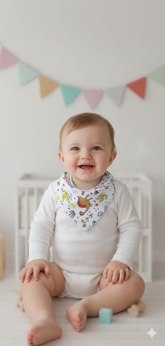 Слюнявчик-бандана для малышей