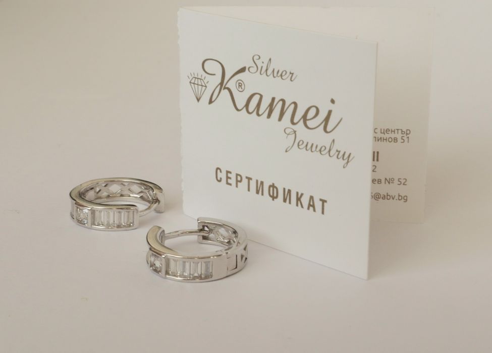 Дамски сребърни обеци