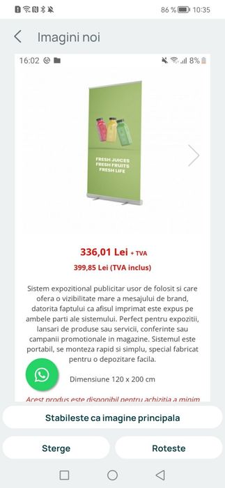 Roll Up banner panouri publicitare