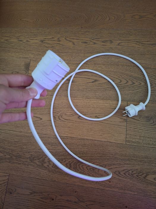 Prelungitor cu fisa si cupla, contact de protectie, 2 m, H05VV-F 3 x 1 mmp