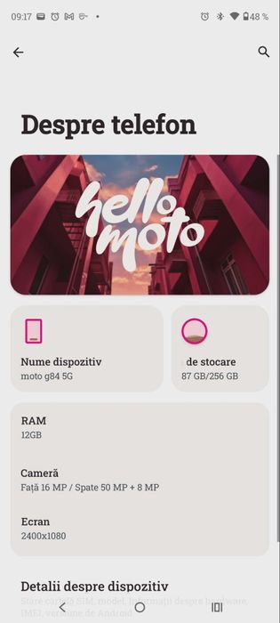 Motorola g84 5G  Viva Magenta 12 GB RAM 256 GBMemorie