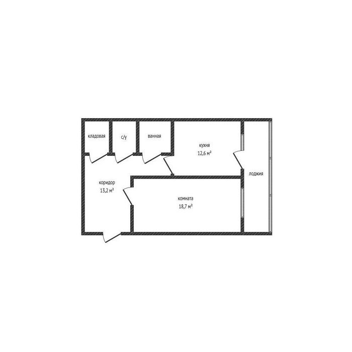 1 комнатная 54 м2 Аэропорт!!