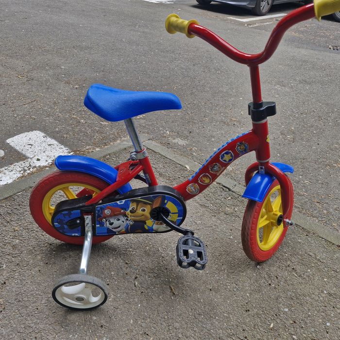 Bicicletă copii 2–4 ani Patrula Cățelușilor, roți ajutătoare