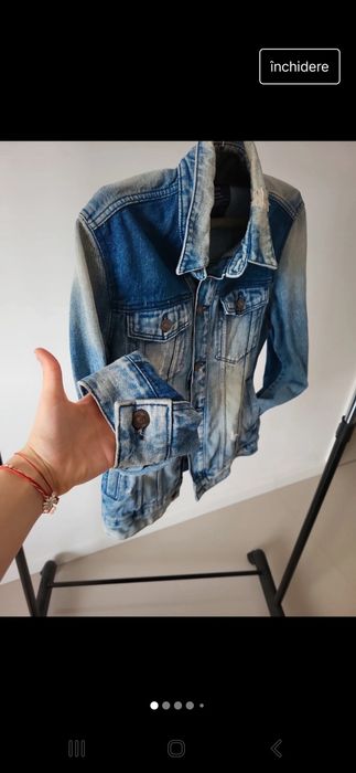 Geaca denim bershka vintage