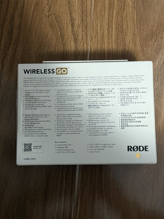 Sistem lavaliera rode wireless go gen 3 SIGILAT