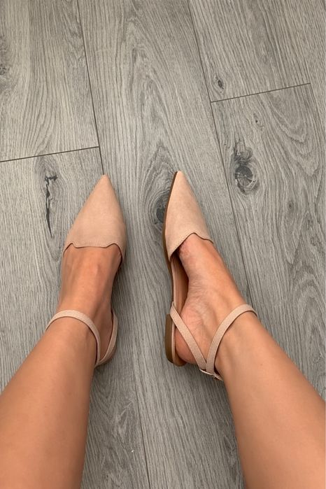 Balerini albi noi marime 39