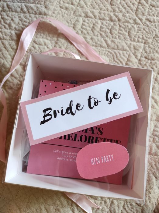 Коробка для невесты/на девичник hen party