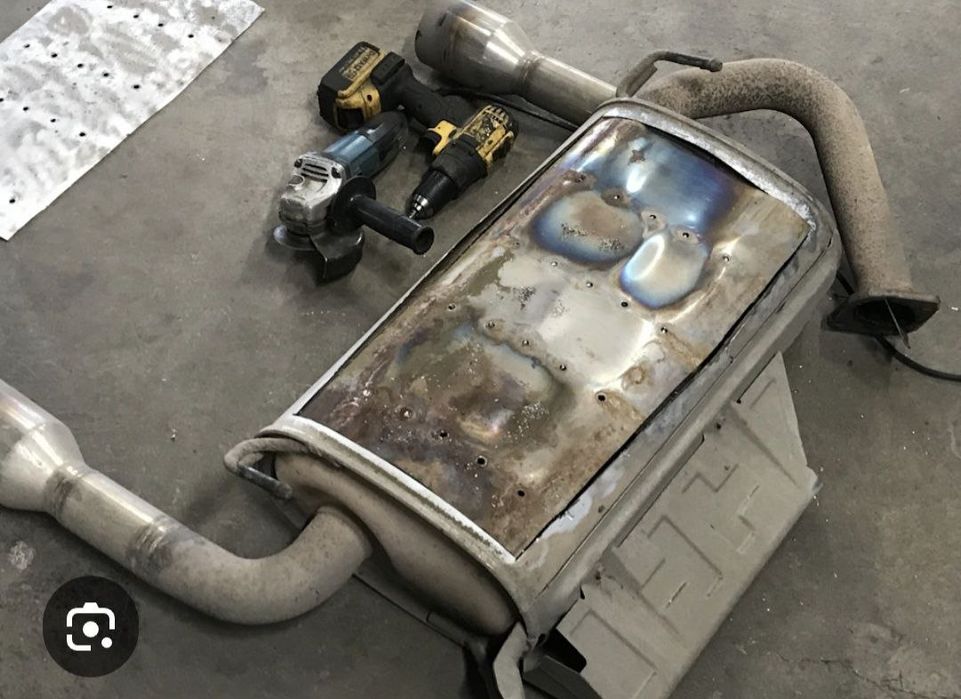 Мерседес глушитель ремонт