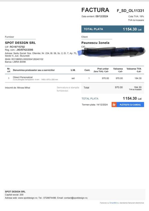 Cutie / tarc plexiglas