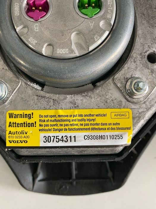 Volan piele sport cu airbag R-DESIGN VOLVO XC90 2003-2007 30723444 30754311 30756165 31332812