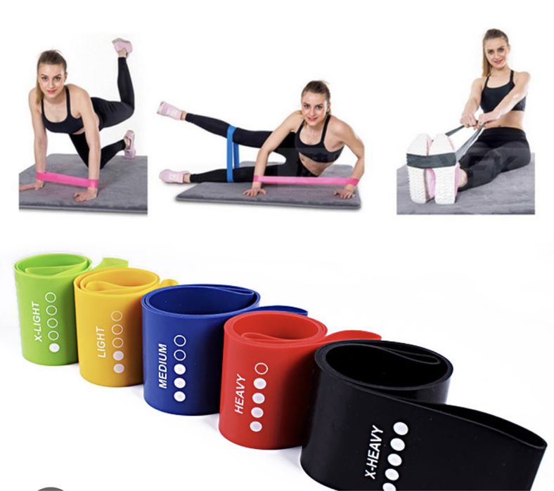 Резинки (мини-петли) для фитнеса, набор.