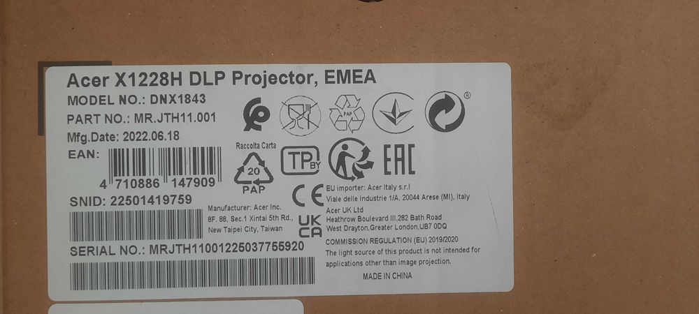 Проектор Acer X1228H