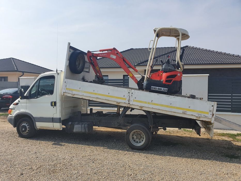 Servicii cu miniexcavator și transport basculabil