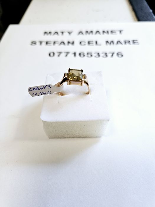 Vand inel dama din aur 14 k 4.44 g cod 673