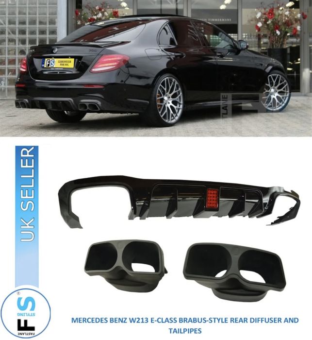 Mercedes Benz E Class W213 диффузор Brabus