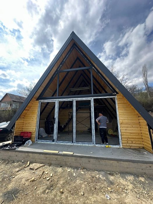 Cabane A-Frame si cabane din lemn la comanda | Executie profesionala